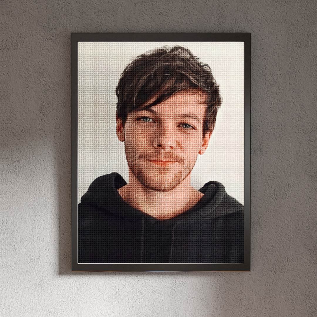 Kit Arte com Diamante - louis tomlinson