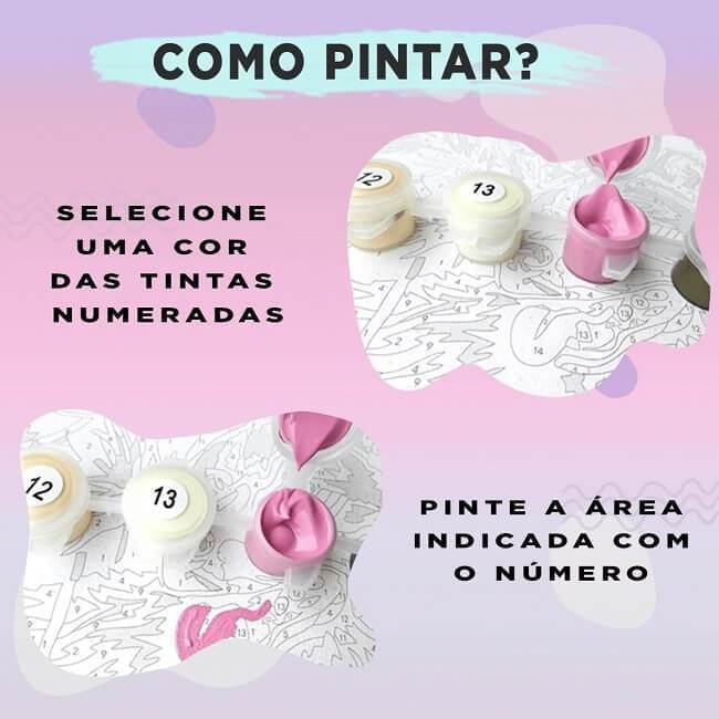 Kit pintura numerada - Cachorros diversão